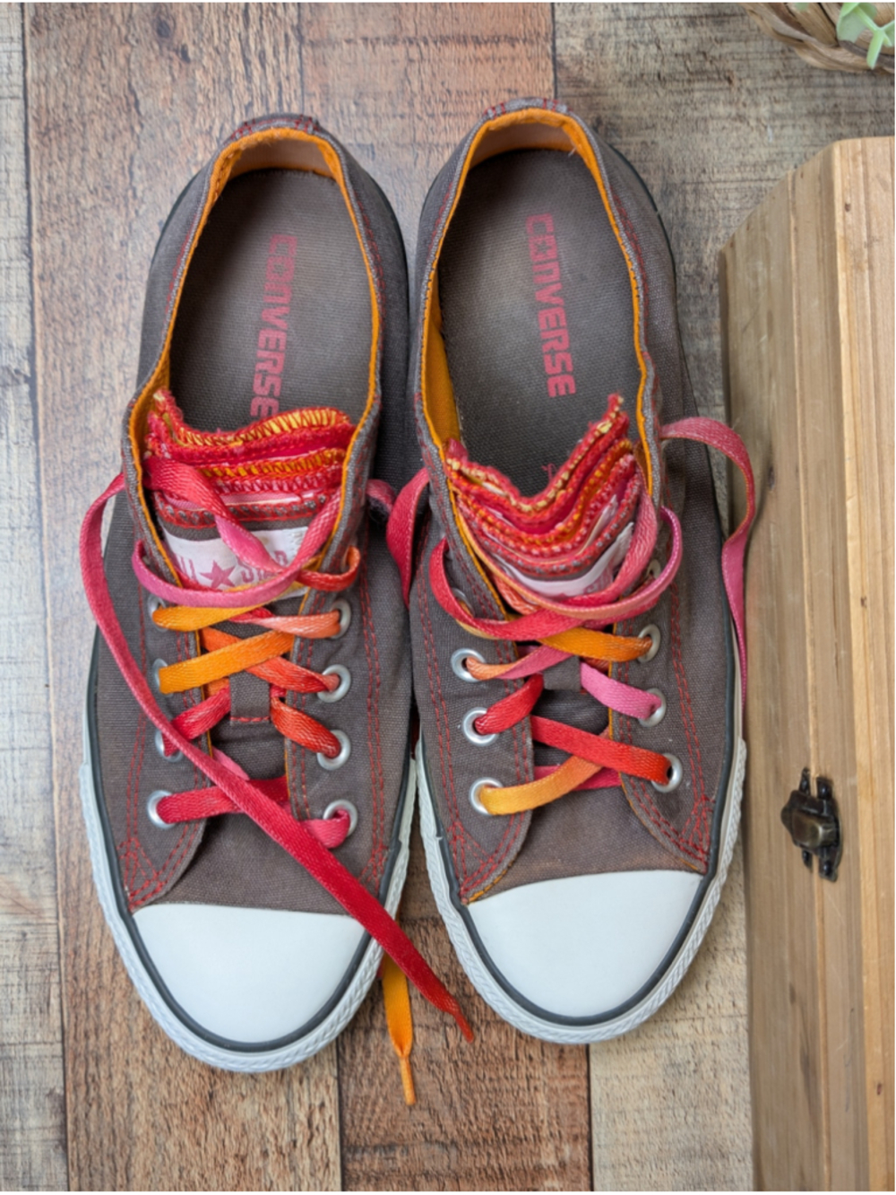 Converse 9 Multi Flip Layered Tongue Low Top Ox Brown Shoes Canvas Sneakers CTAS - Picture 11 of 14